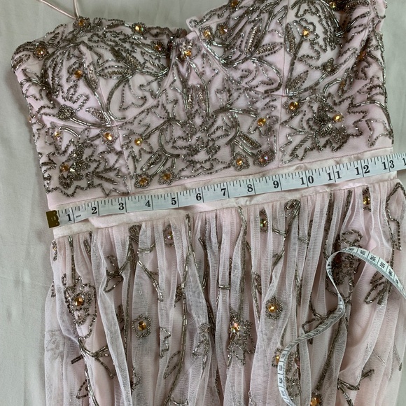 Aidan Mattox Embellished Tulle Maxi Dress Size 10 - Picture 10 of 16